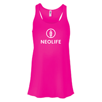 NeoLife Stacked Logo - Women's Flowy Racerback Tank